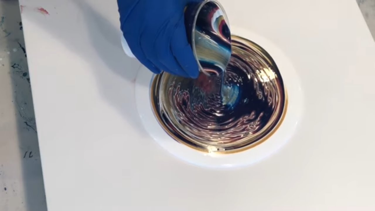 River Bed/galaxy/acrylic pour/straight pour