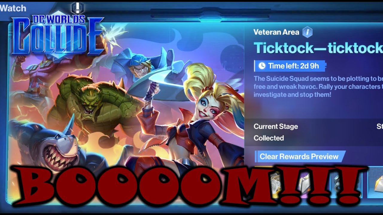 DC Worlds Collide - Crisis Watch: Ticktock - BLACK CANARY IS KEY!