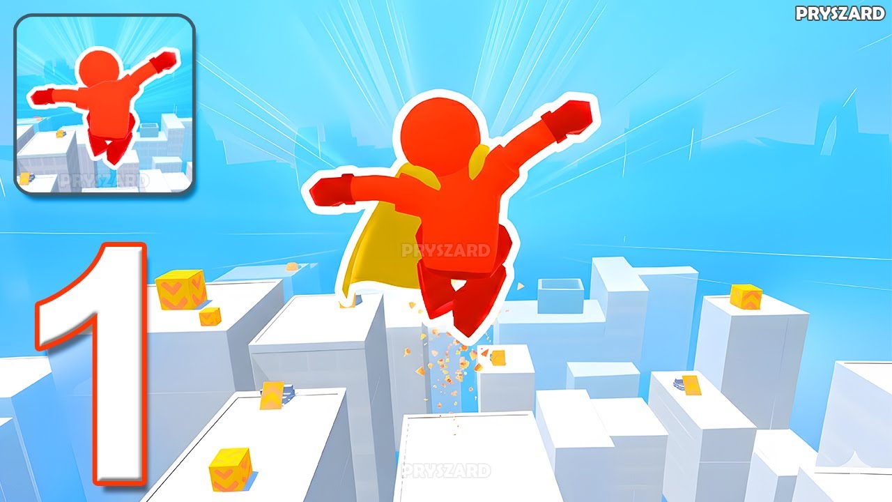 Parkour Race: FreeRun Game - Gameplay Walkthrough Part 1 - Level 1-15 (iOS, Android)