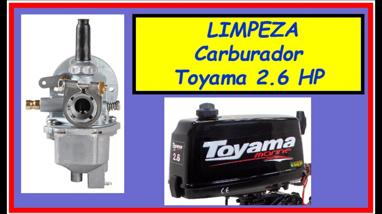 Limpeza Carburador Motor Toyama 2.6 HP