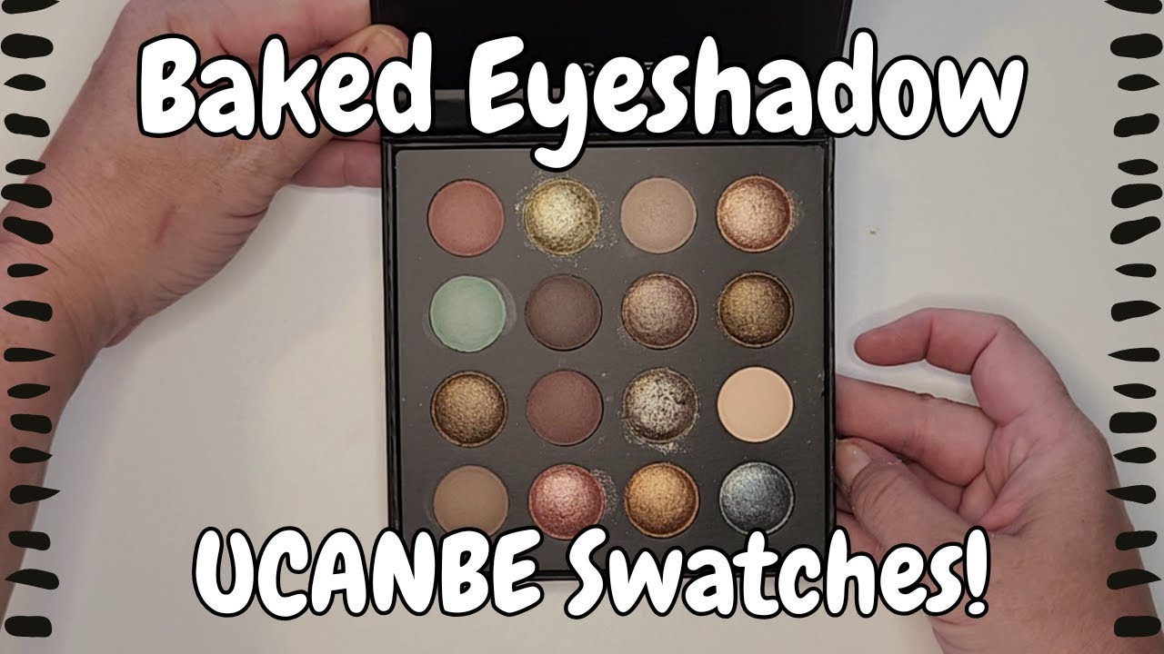 BAKED Eyeshadow! UCANBE Palette swatches!