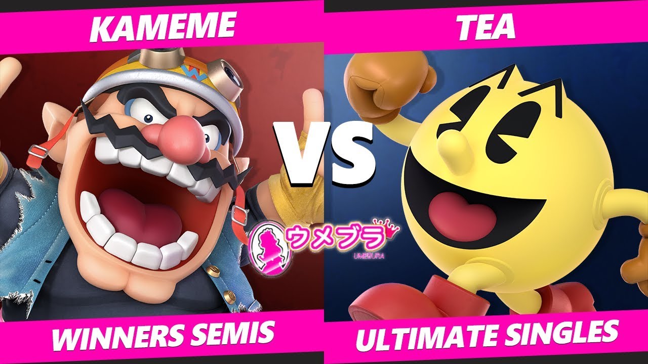 Umebura SP4 SSBU - R2G | Kameme (Wario) Vs. Tea (Pac-Man) Japan Smash Ultimate Tournament WSF
