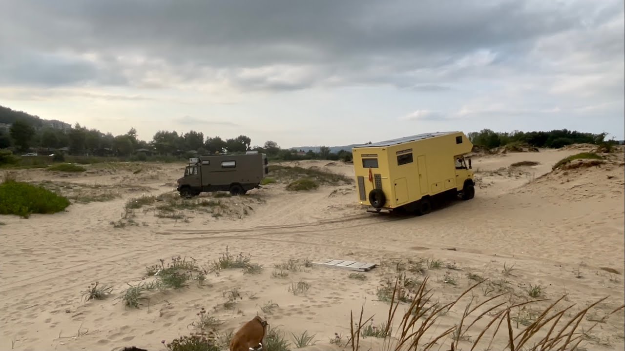 Einreise mit Camper und 4 Hunden in die Türkei. Erste Sandfahrt am schwarzen Meer Nahostreise Vlog#8