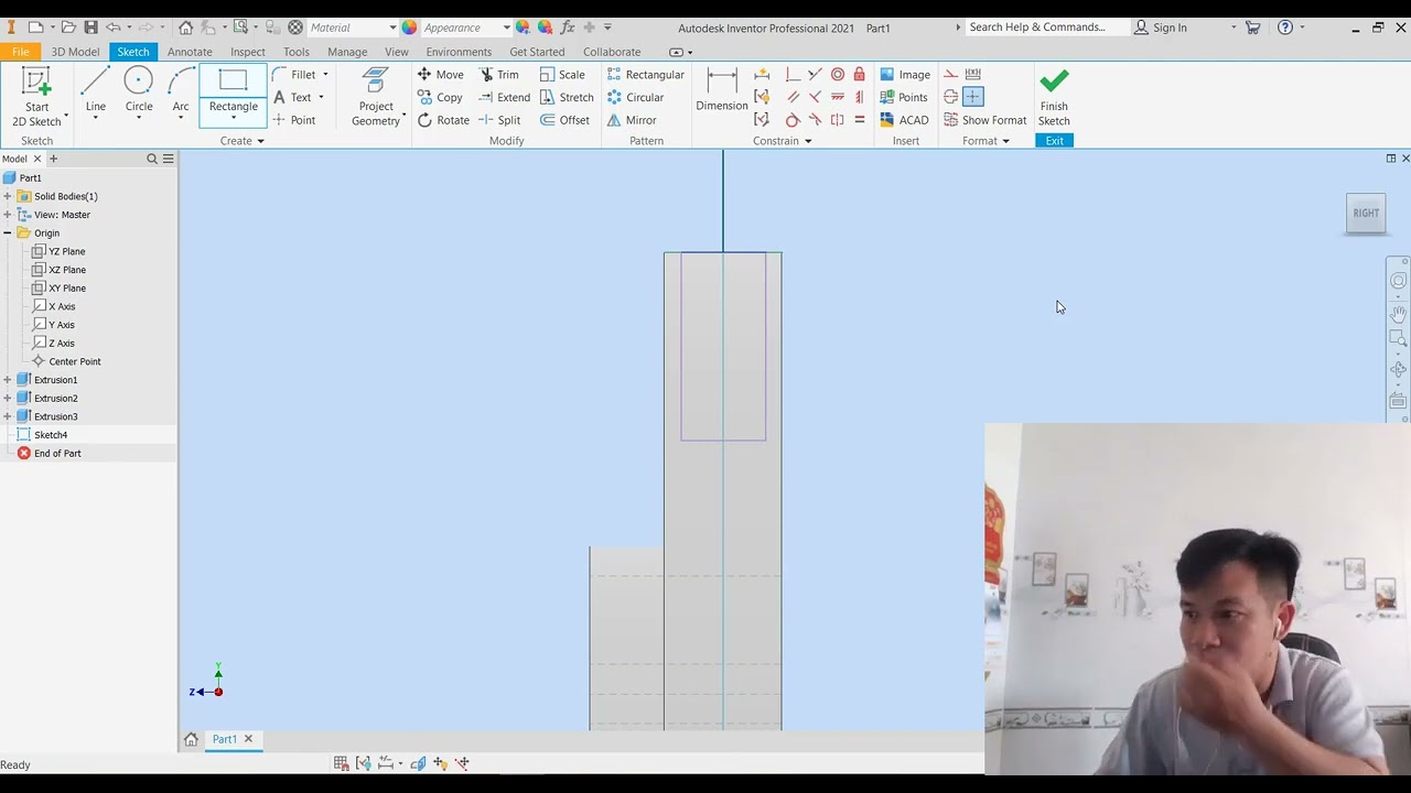 Inventor 3D CAD Drawing Tutorial  Disc Brake Design for Beginners part 01