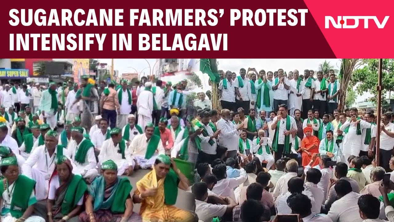 Belagavi Farmers Protest | Sugarcane Farmers Intensify Protest, Demand Higher Price For Crop
