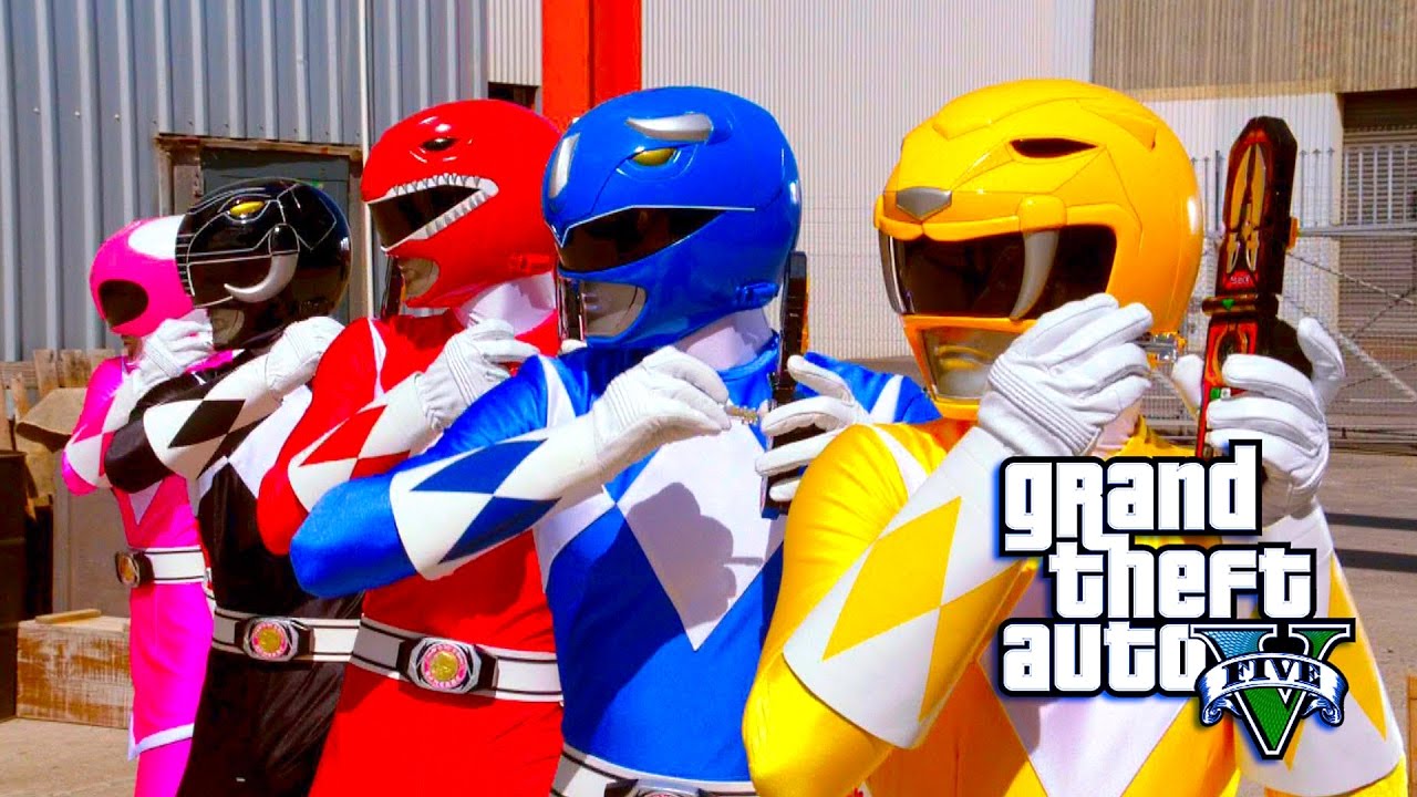GTA 5 MOD - POWER RANGERS LIVESTREAM