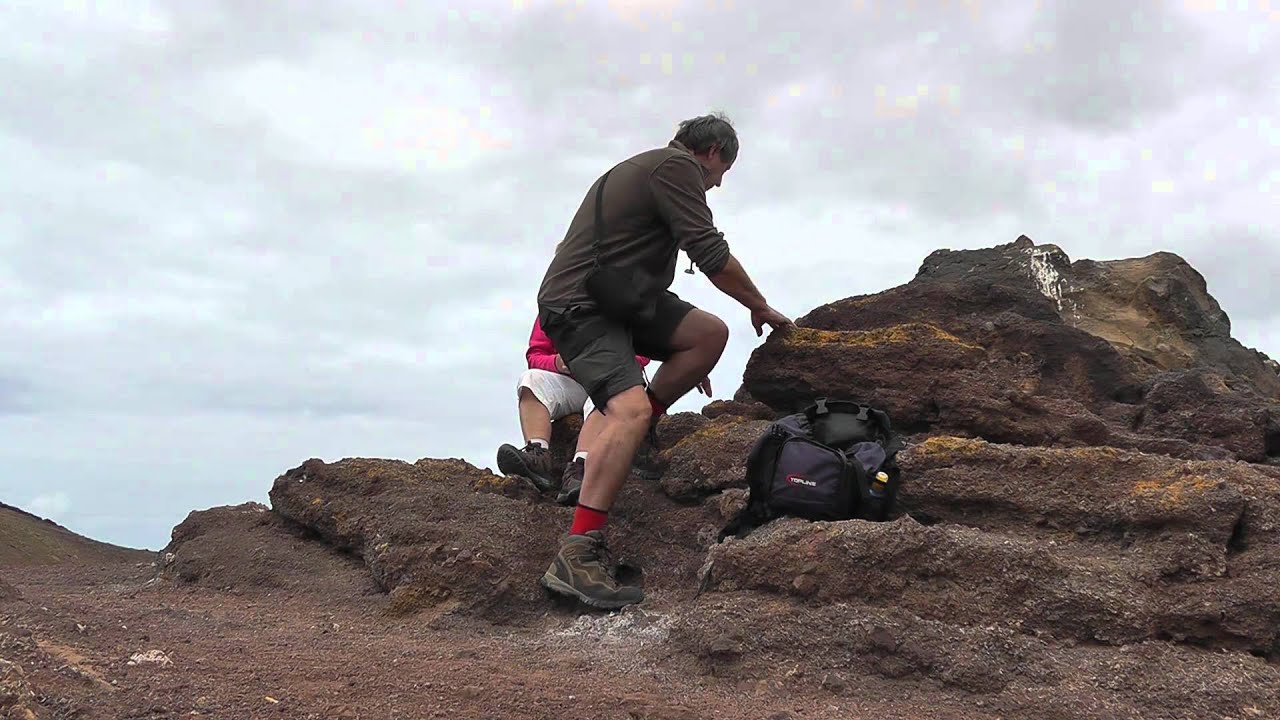 Lanzarote Urlaub 2012 Teil 5 - Wanderung auf dem Vulkan Montana Roja