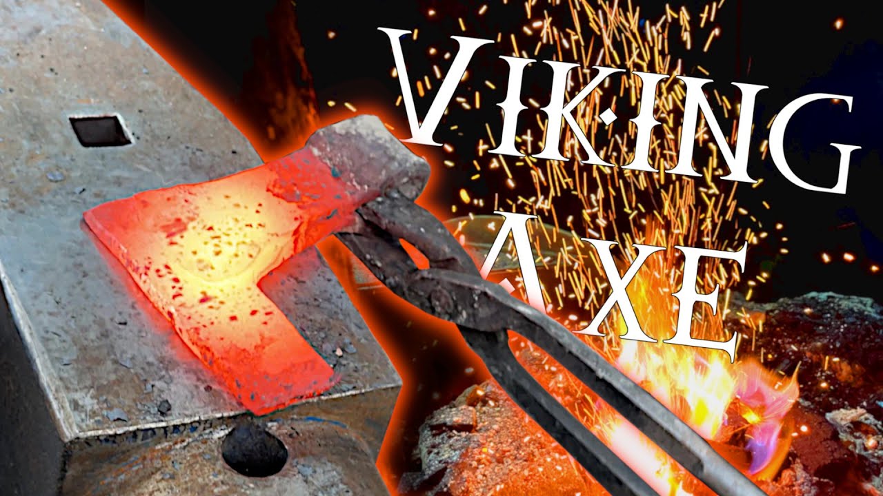 Forging a VIKING AXE the Medieval WAY