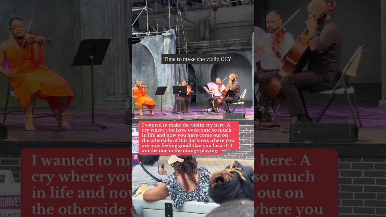 Making the Violin Cry in my New York  City Performance! #violin #newyorkcity #music