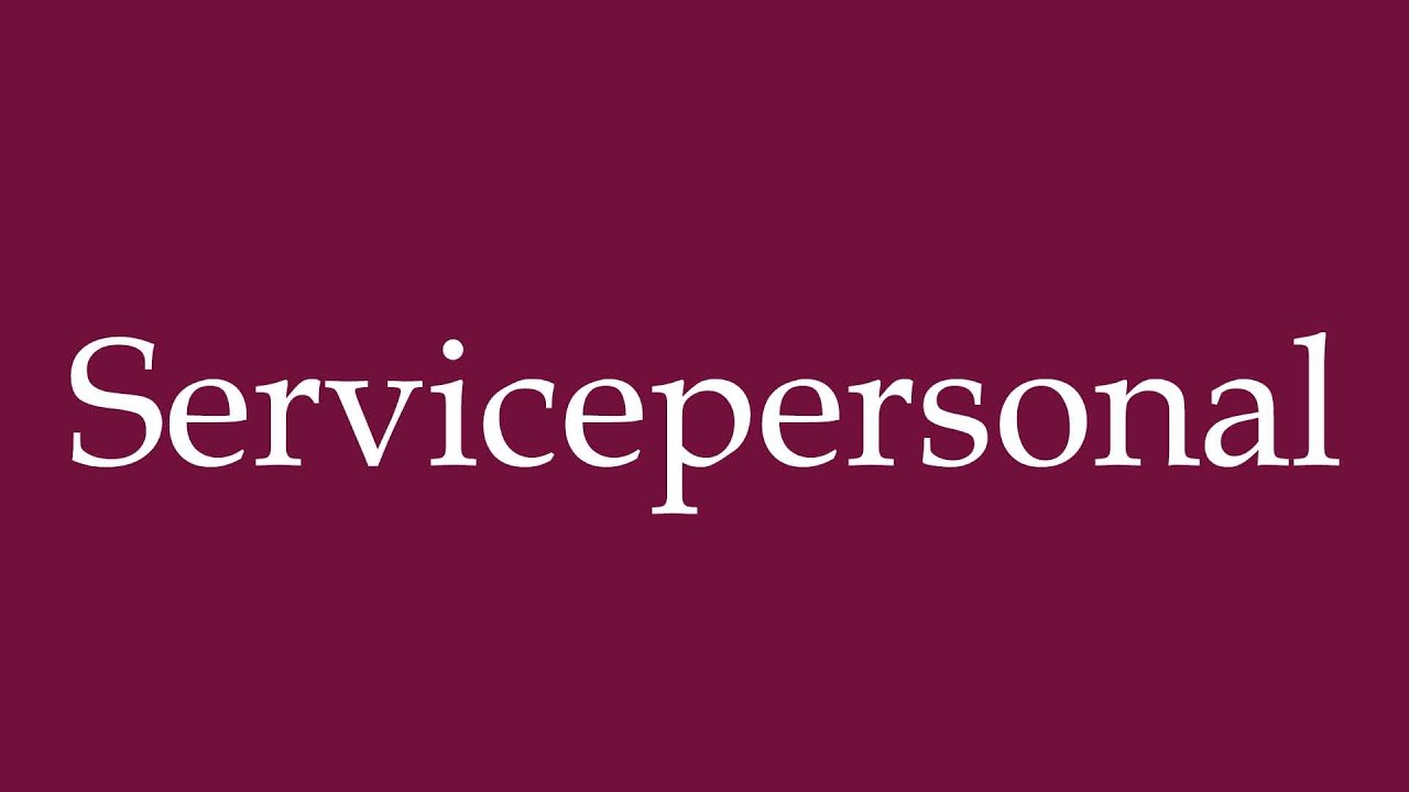 How to Pronounce ''Servicepersonal'' (Service personnel) Correctly in German