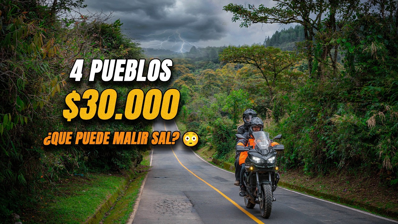 4 PUEBLOS con SOLO $30.000 en MOTO (Casi pierdo el almuerzo) | Ruta Lechera Antioquia