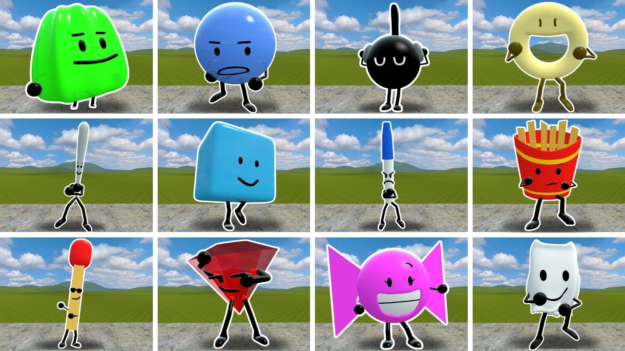 Battle For Dream Island 3D Memes Nextbot Danced In Garry's Mod