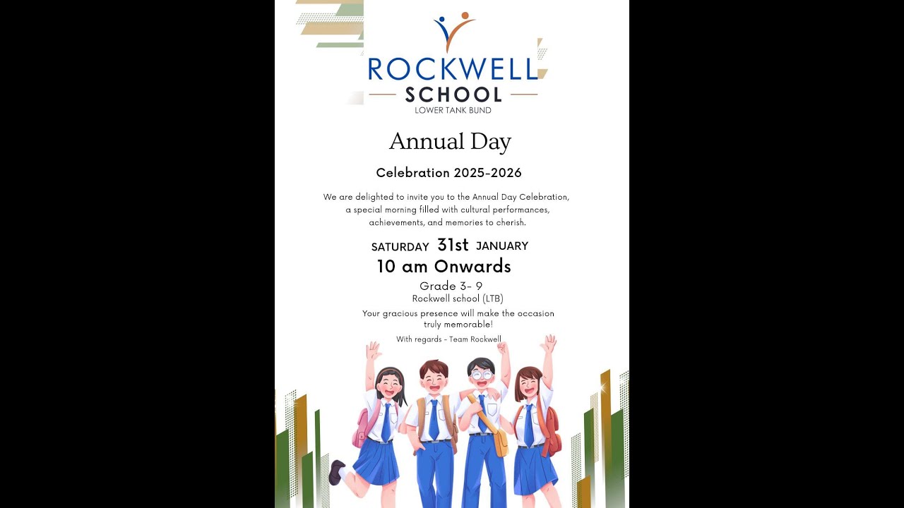 🎉 Annual Day Celebration 2026 | Live from Rockwell School, Lower Tank Bund