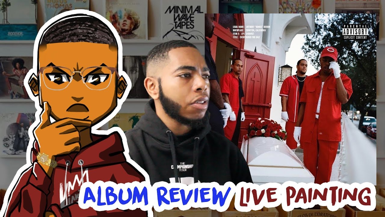 Boogie - Everything's for Sale ALBUM REVIEW LIVE PAINTING | Kiakili