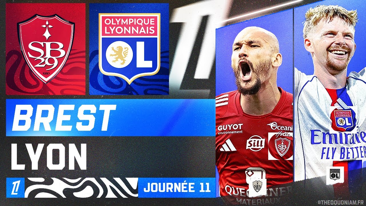 🔴 BREST - LYON : 0 - 0 | 🔴🔵 LES GONES ONT LA PRESSION CONTRE LE SB29 🔴⚪ | LIGUE 1 - LIVE/DIRECT