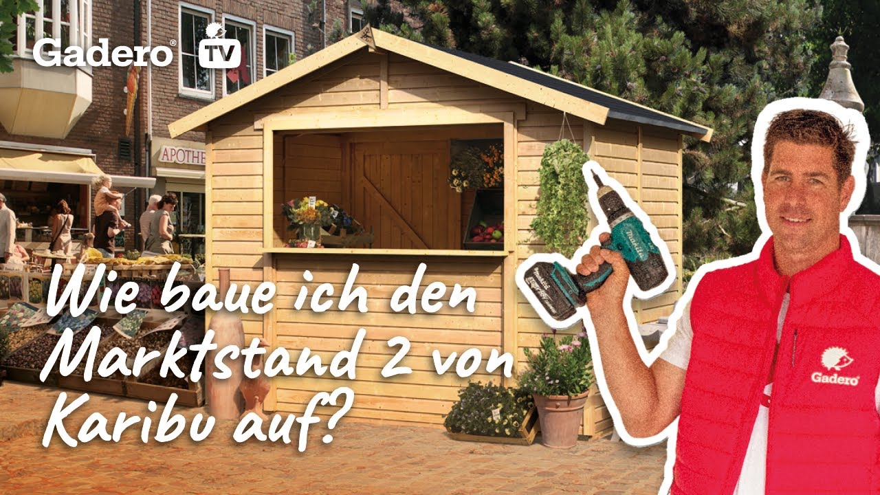 Wie baue ich den Marktstand 2 von Karibu auf? - Hier zeigen wir Ihnen, wie es geht!