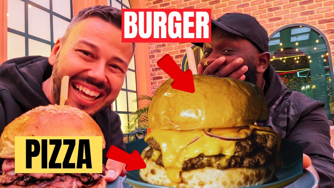 Il crée la PIZZ'BURG : pâte à pizza en dessous, bun au dessus ! TOP ou FLOP ? VLOG 1483