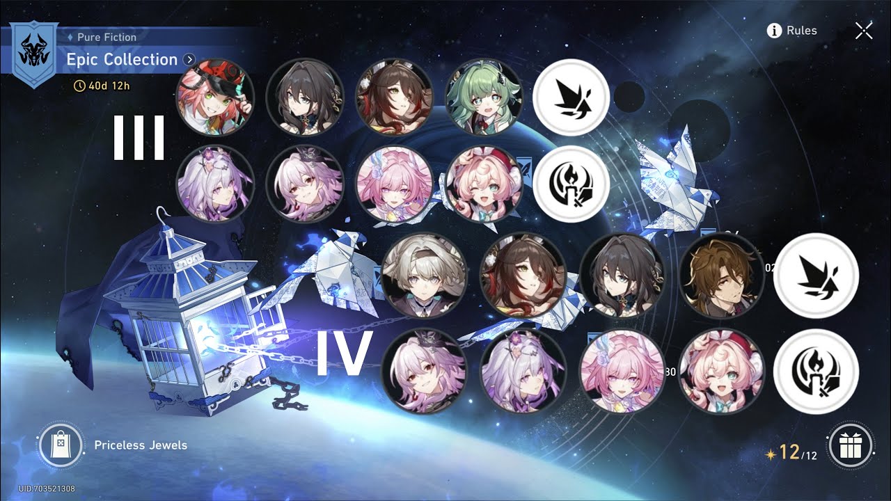 Epic Collection III + IV - Pure Fiction 3.8 [Auto Battle] (Honkai: Star Rail)