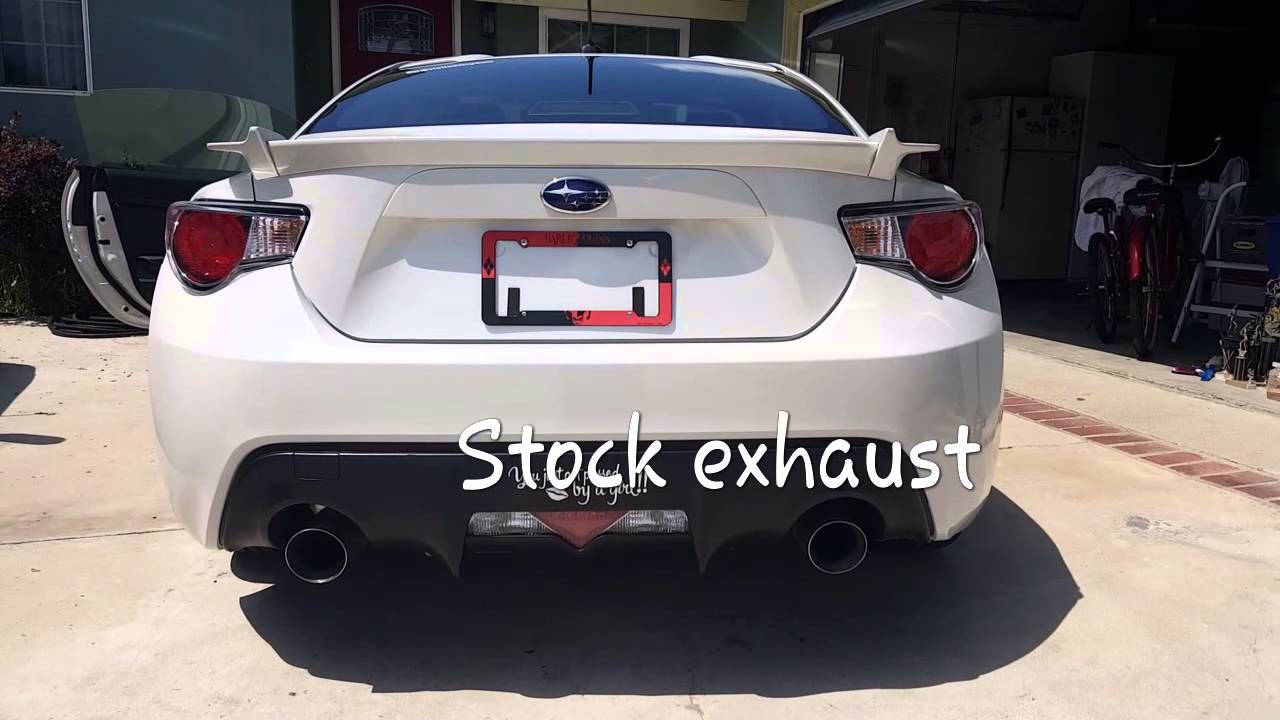 Quick comparison- Stock BRZ exhaust vs Invidia N1