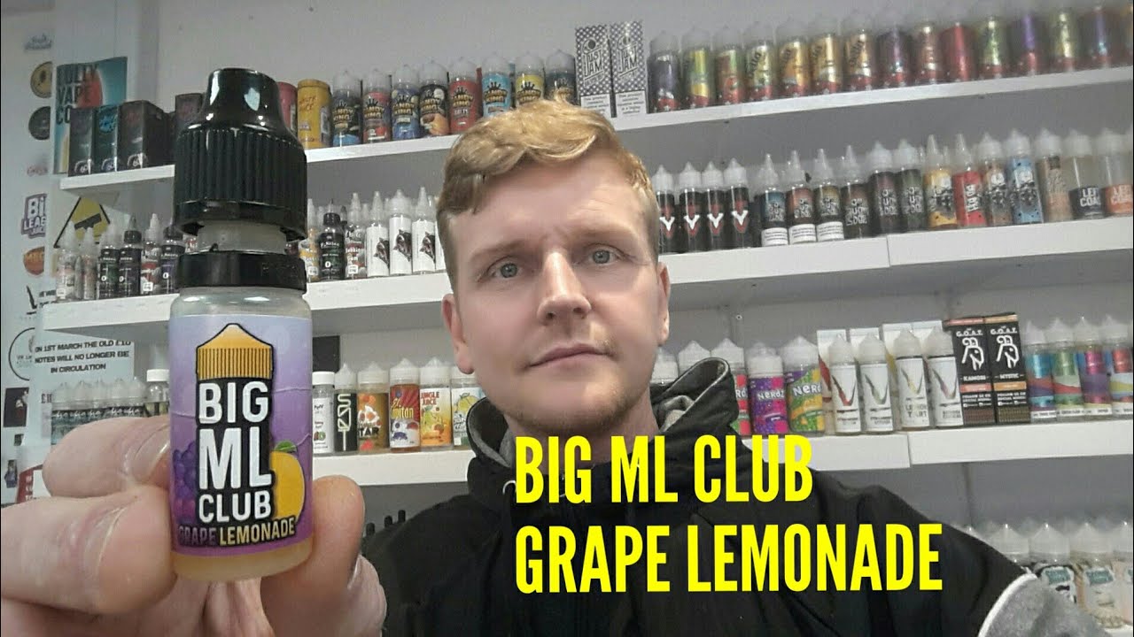 BIG ML CLUB GRAPE LEMONADE E LIQUID REVIEW