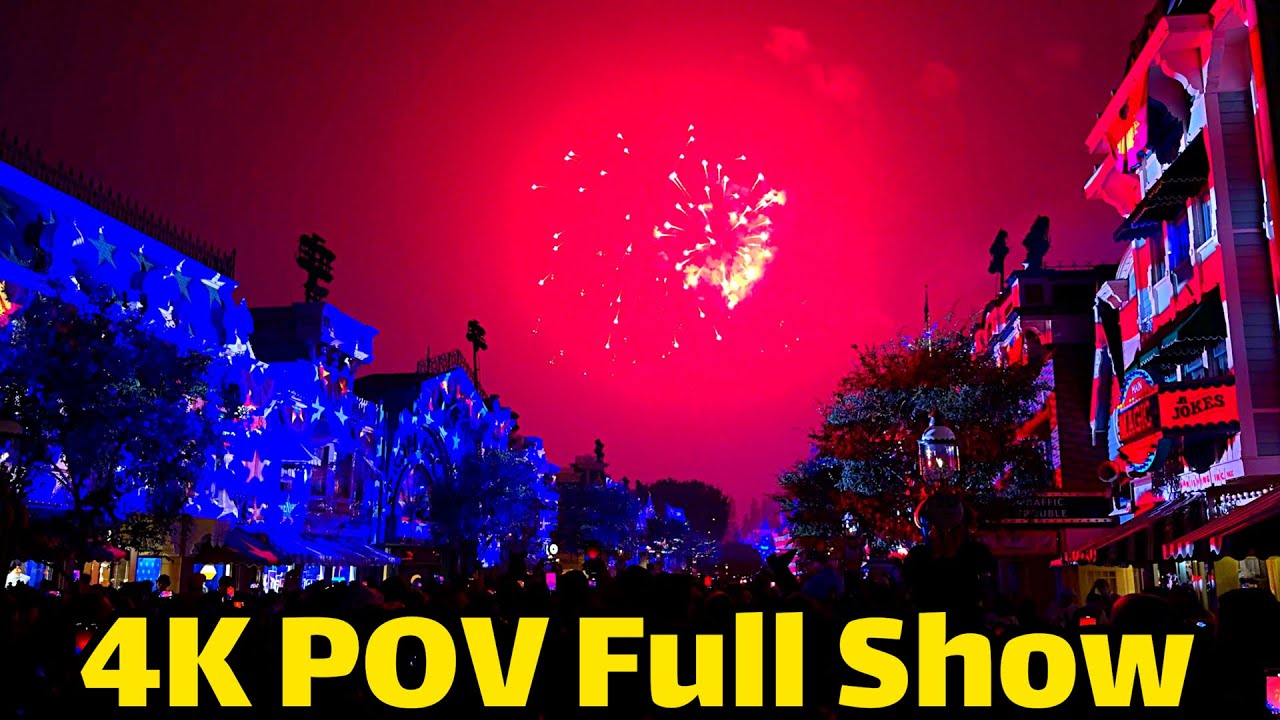🎆🇺🇸 4th of July Fireworks at Disneyland! | Disney’s Celebrate America in 4K POV (2025)