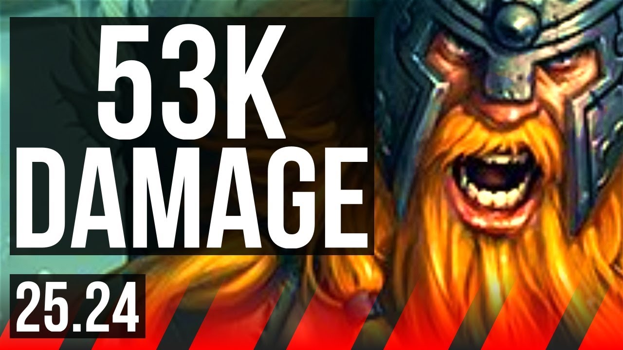 OLAF vs DARIUS (TOP) | 53K damage, 17/2/14 | KR Master | 25.24