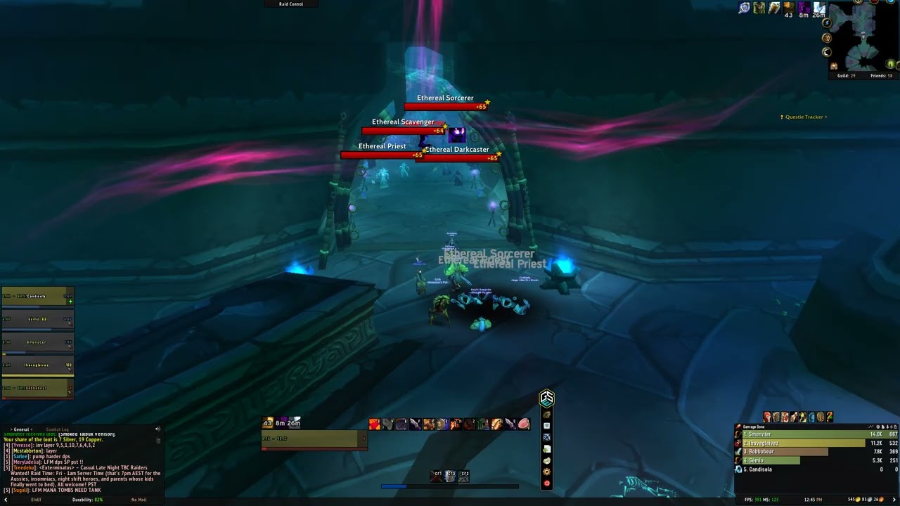 TBC Classic Prot Warrior Tank Mana Tombs