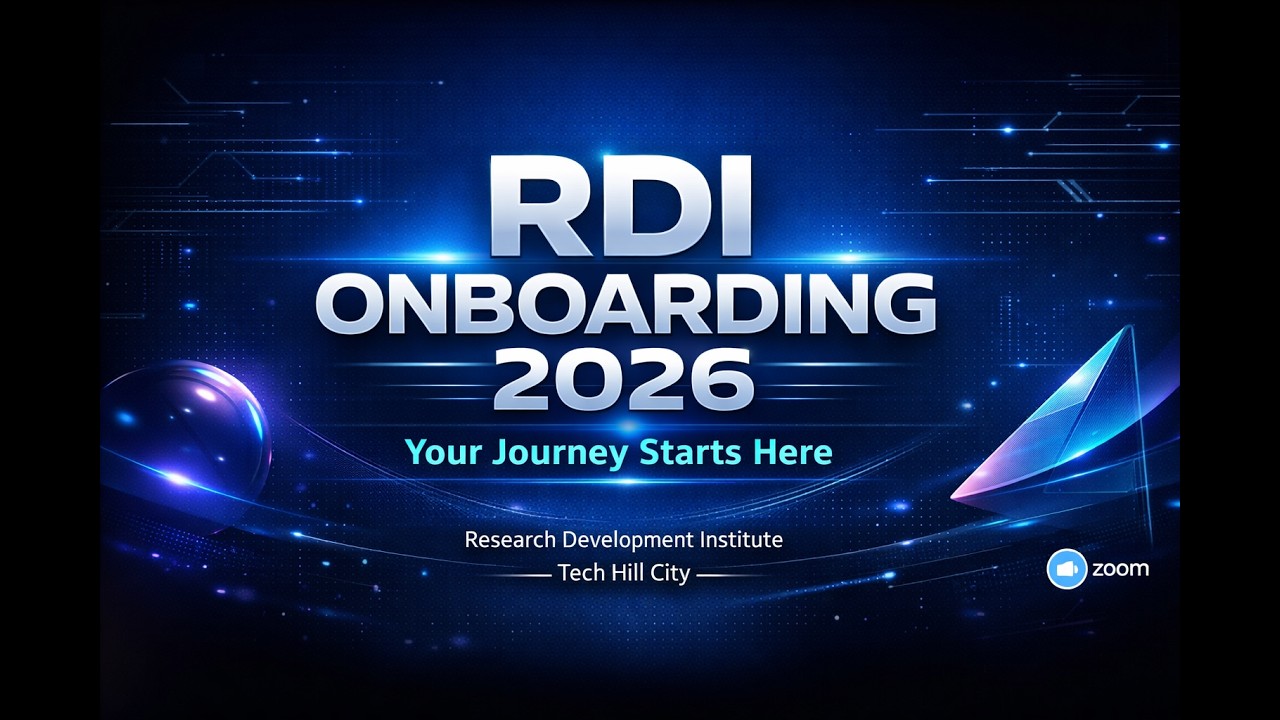 Research Development Institute Onboarding Session