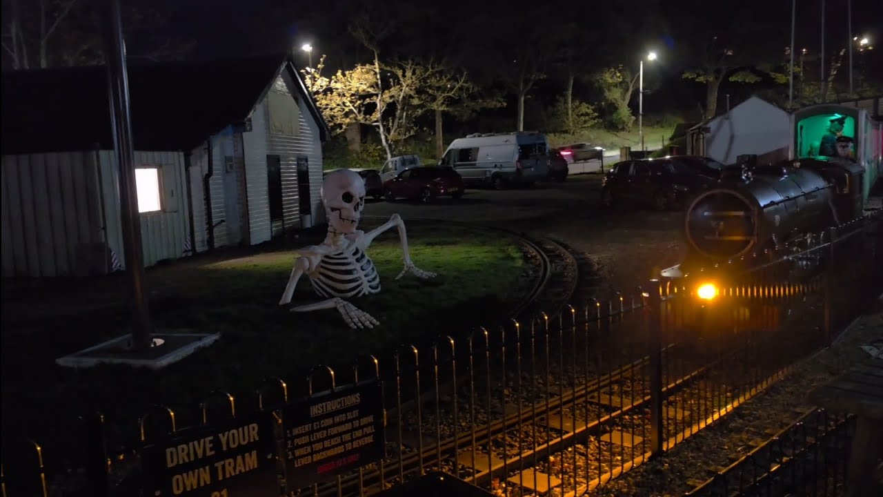 The hallowscream express at Scarborough North bay railway 2025 