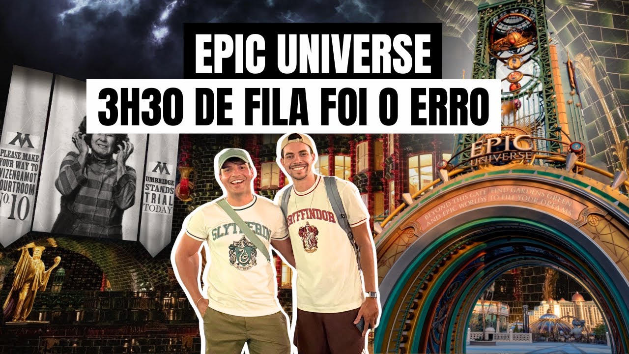 FIQUEI 3H30 NA FILA DO HARRY POTTER NO EPIC UNIVERSE - VALE MESMO A PENA?