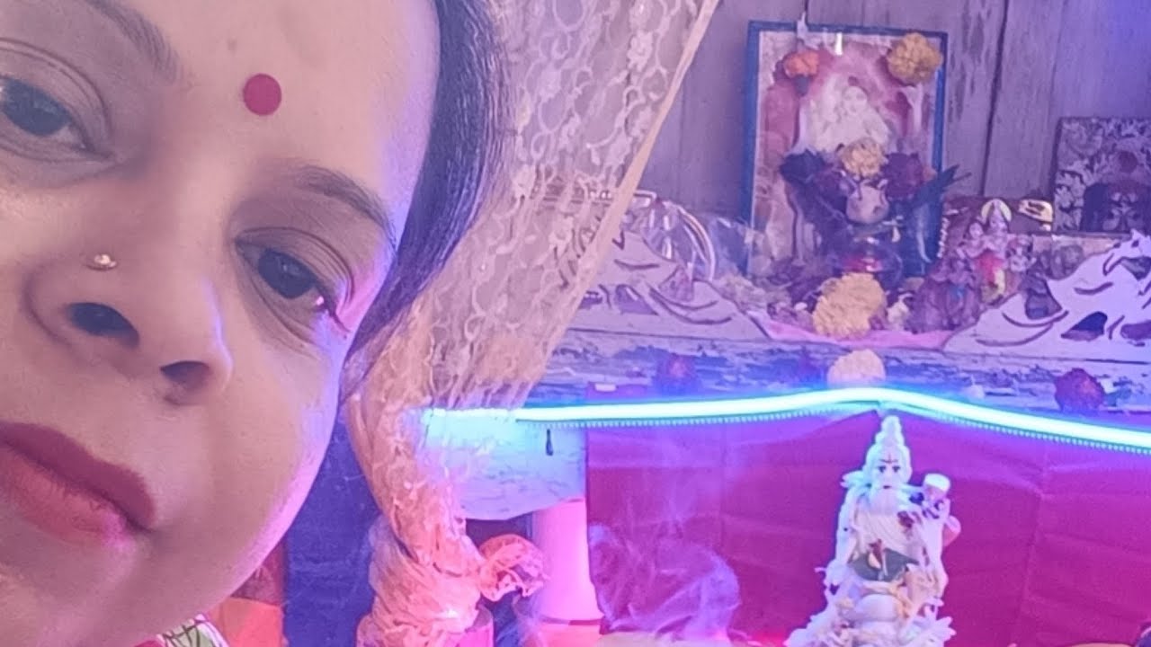 মাঘী পূর্ণিমার দিন নিজের মতন করে ছোট্ট করে পুজোর আয়োজন করলাম//housewife daily routine