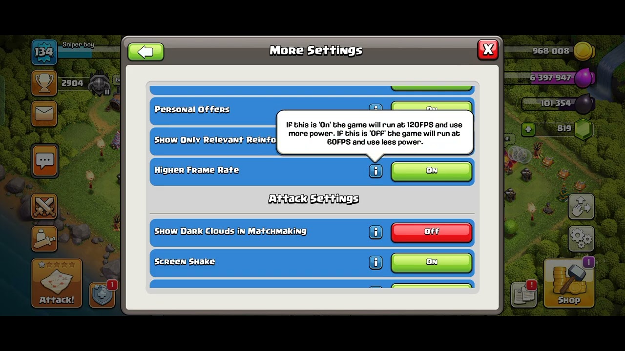 How To Get 120FPS In Clash Of Clans😱 #clashofclans #coc