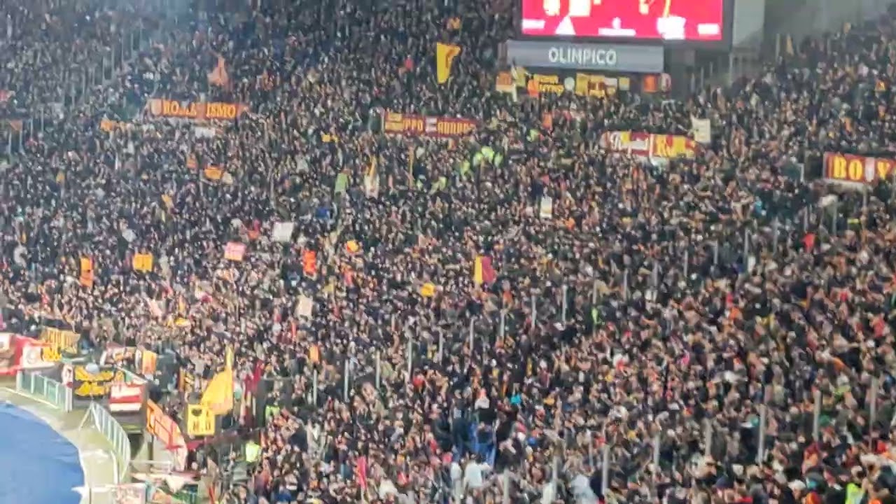 22/2/26 Roma Cremonese: la sblocca Cristante esplode di gioia l'Olimpico! 