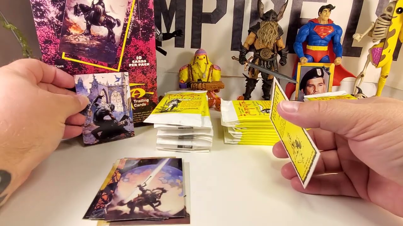 Frazetta - 1991 Fantasy Art Trading Cards - Box Break/Pack Rip - Part 1