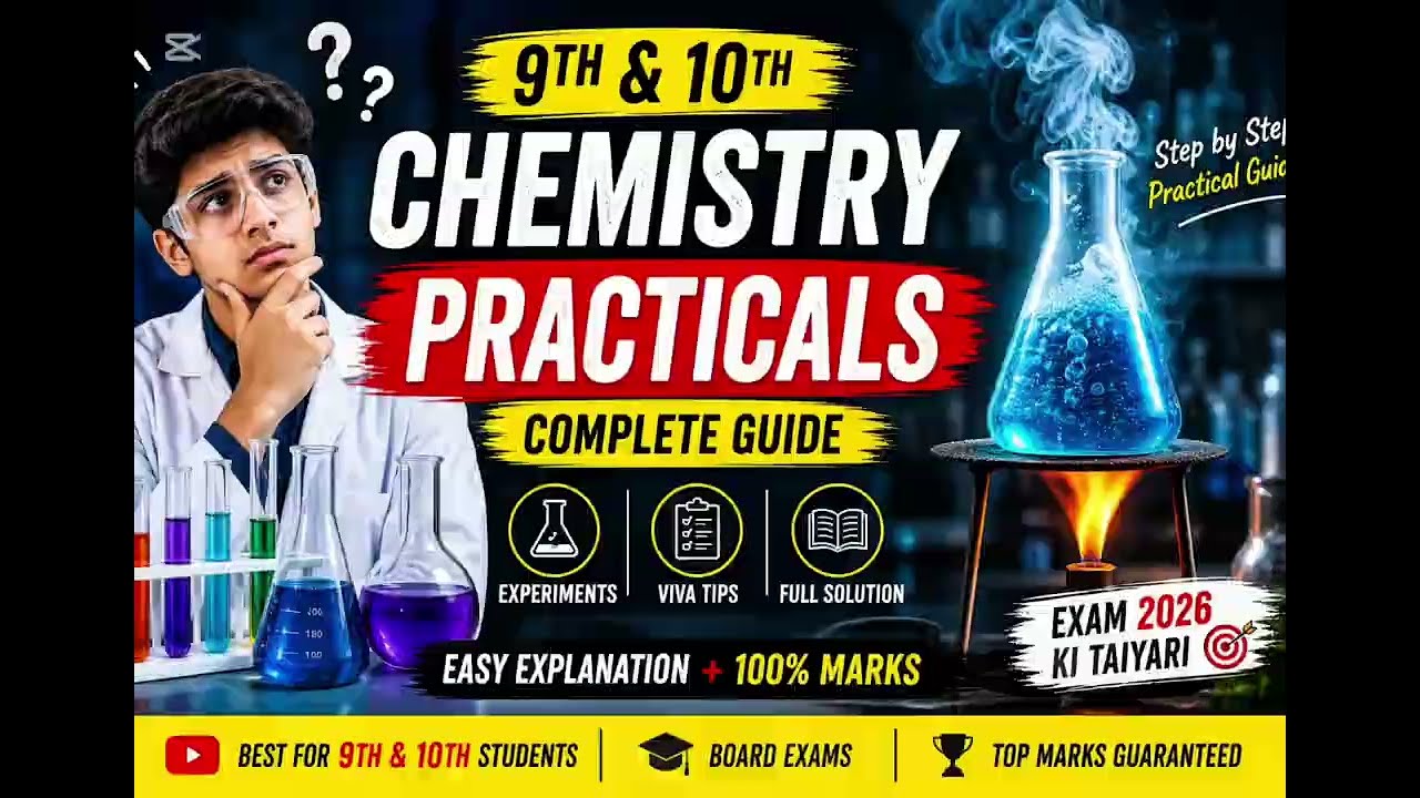 Chemistry Practicals for Matric (9th & 10th) | Full Guide for Exams 2026
