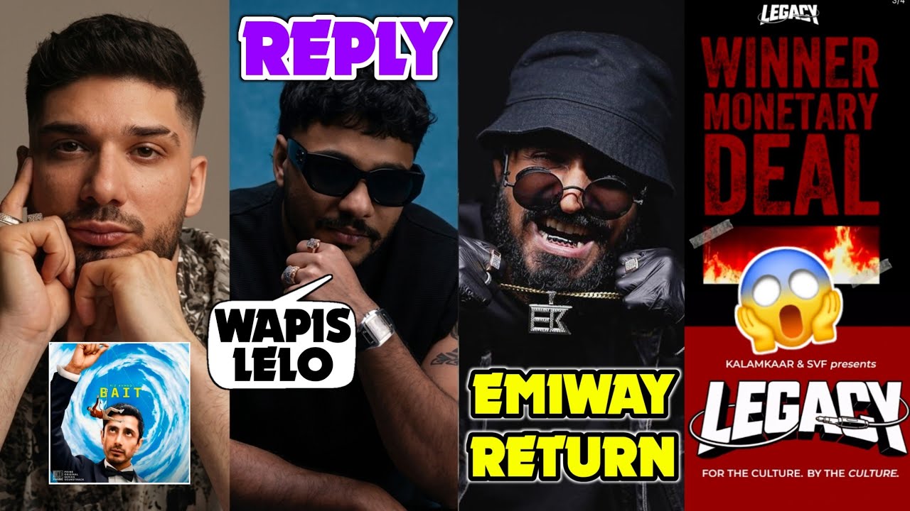 Emiway hint❗ KR$NA NEW COLLAB OUT! 🤯 Raftaar Reply on Song Drop & Legacy show Winner Monetary Deal