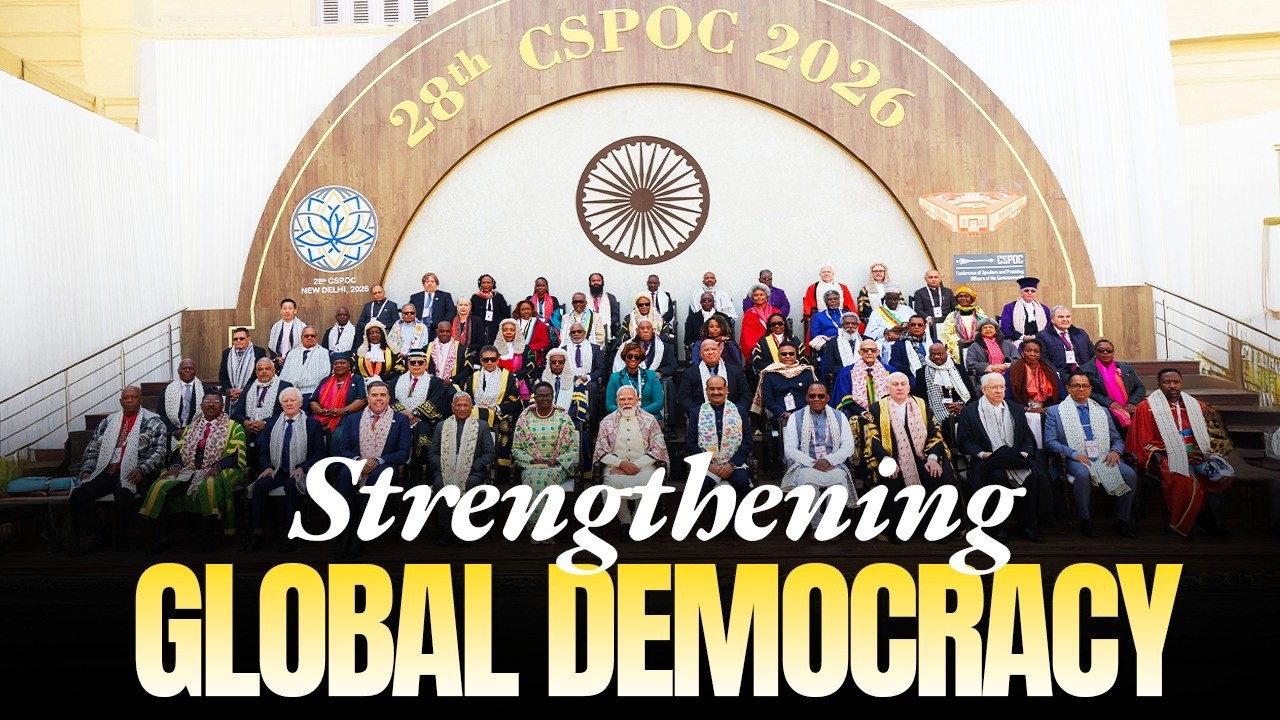 PM Modi meets with dignitaries during the 28th CSPOC in New Delhi