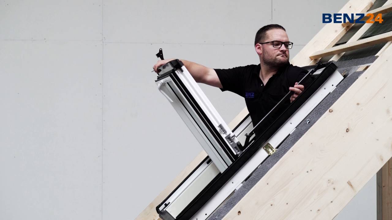 Dachfenster Einbau Wellker R45 Kunststoff