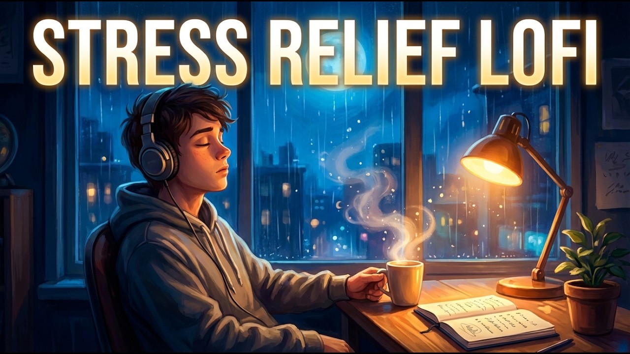 Relaxing Lofi Music for Stress Relief 🌙 Calm Beats to Heal, Relax & Unwind