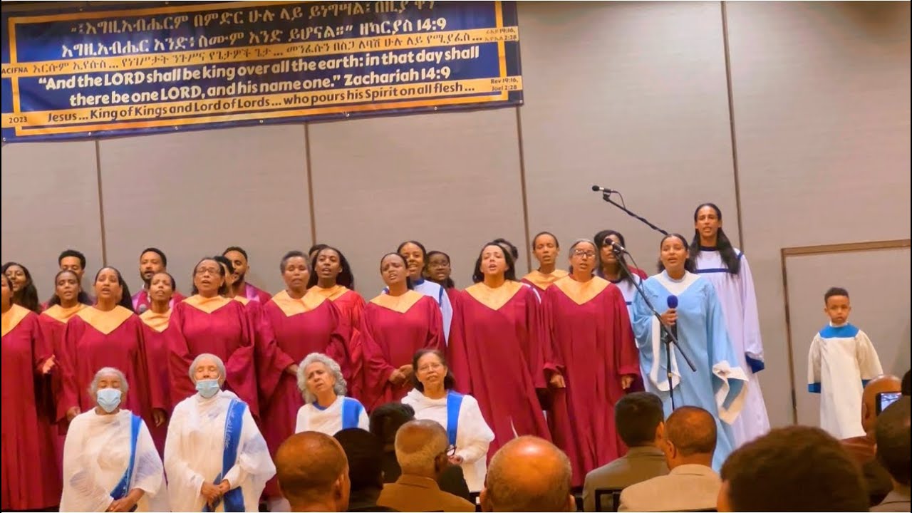 Apostolic church international 20th annual conference of Oakland California west coast choir 2023.