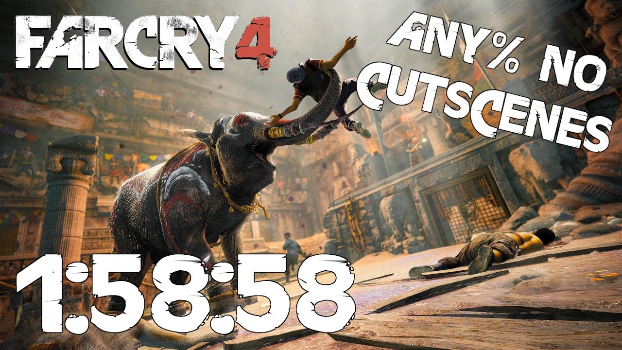 Far Cry 4 - Any% Speedrun (No Cutscenes) - 1:58:58 (Old PB)