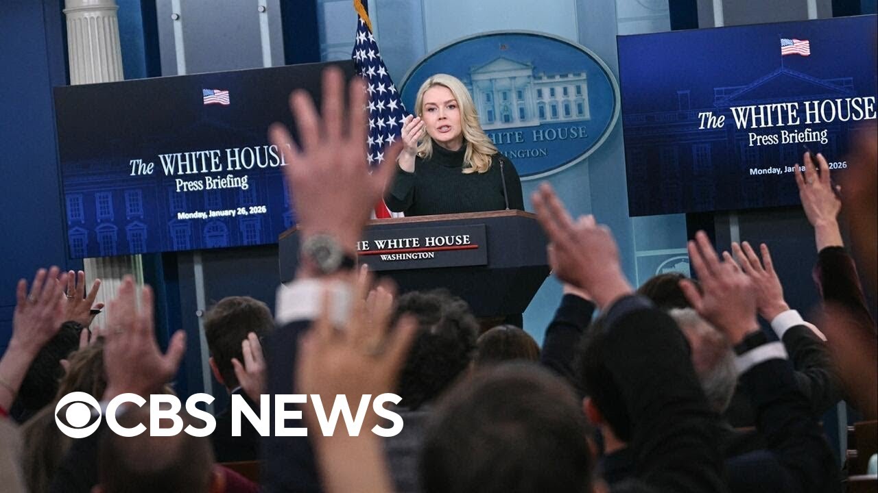 White House takes questions about Border Patrol killing of Alex Pretti in Minneapolis