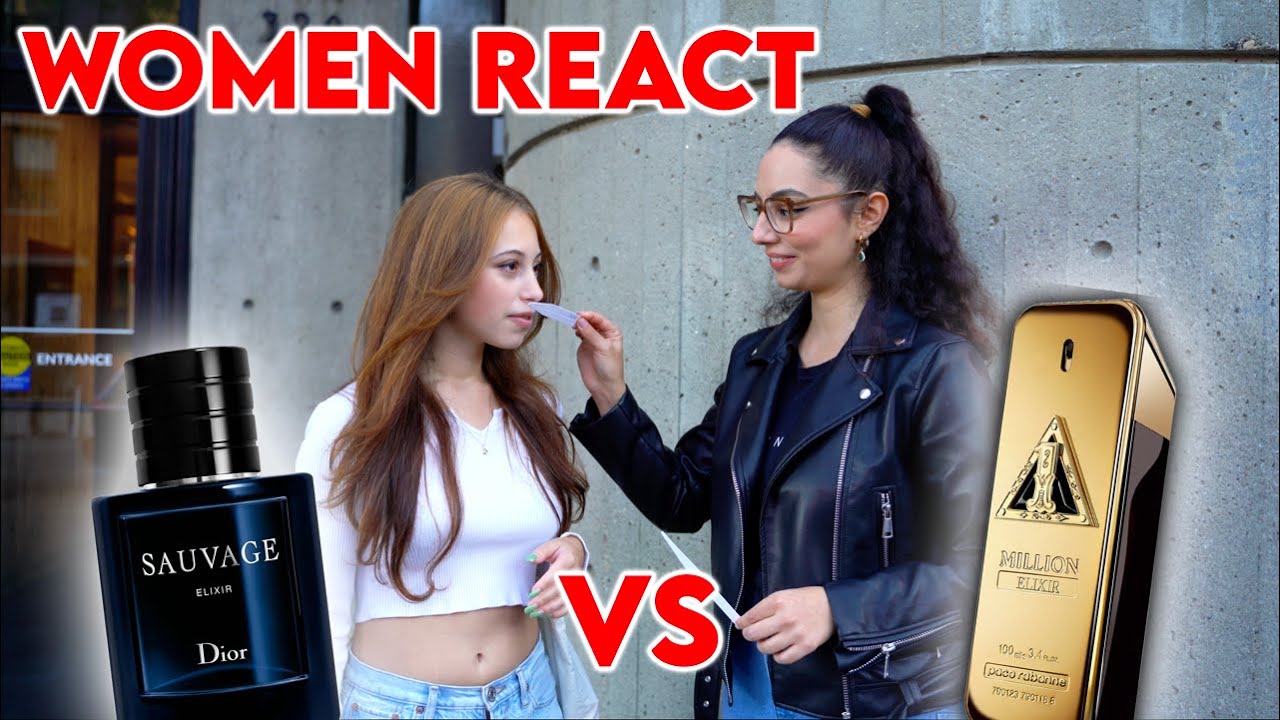 Women React to Dior Sauvage Elixir vs Paco Rabanne 1 Million Elixir (Cologne Street Reactions)