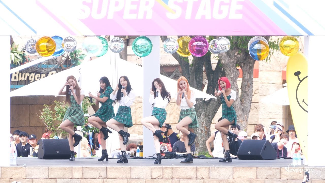 [4K] 190720 모모랜드 MOMOLAND 짠쿵쾅 JJAN! KOONG! KWANG! @ 캐리비안베이 By Sleeppage