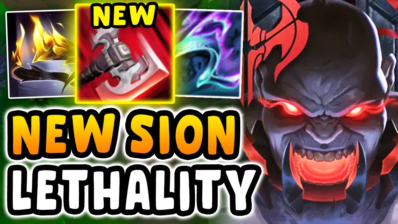New Sion changes make him delete your entire health bar with one Q (500+ AD, MAX Lethality)