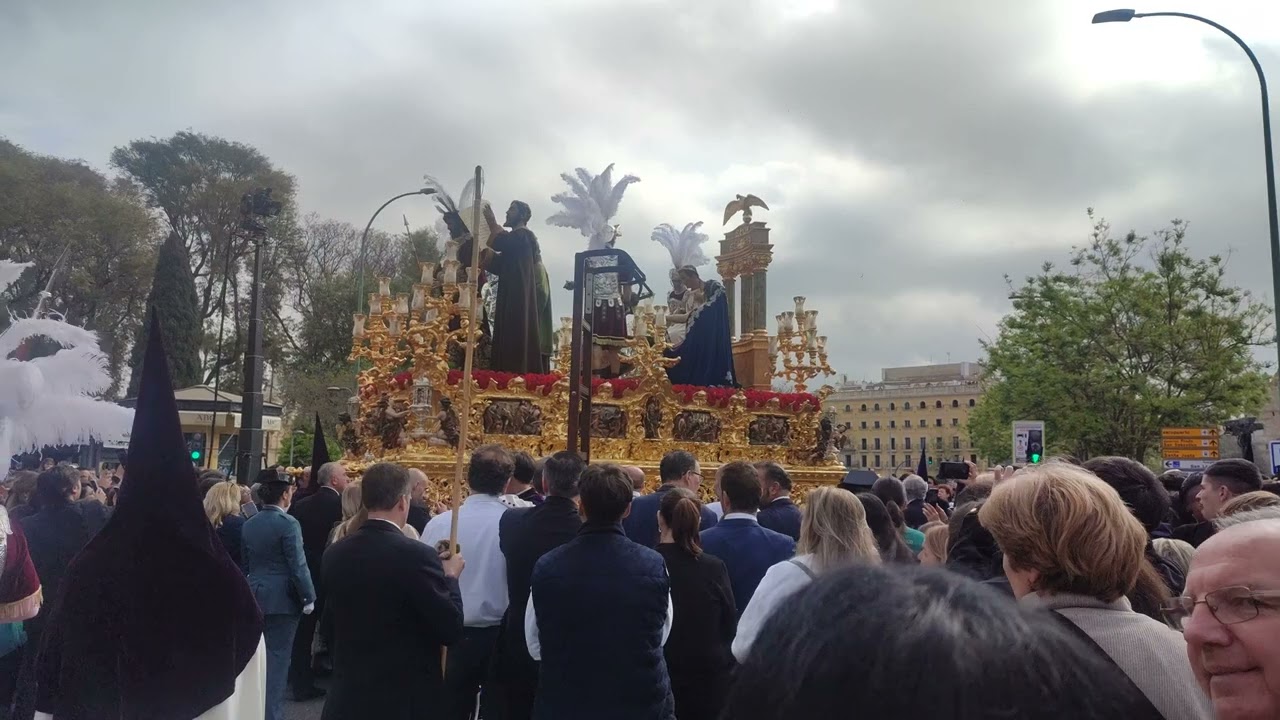 Hermandad de la macarena 2025, señor de la sentencia en calle resolana