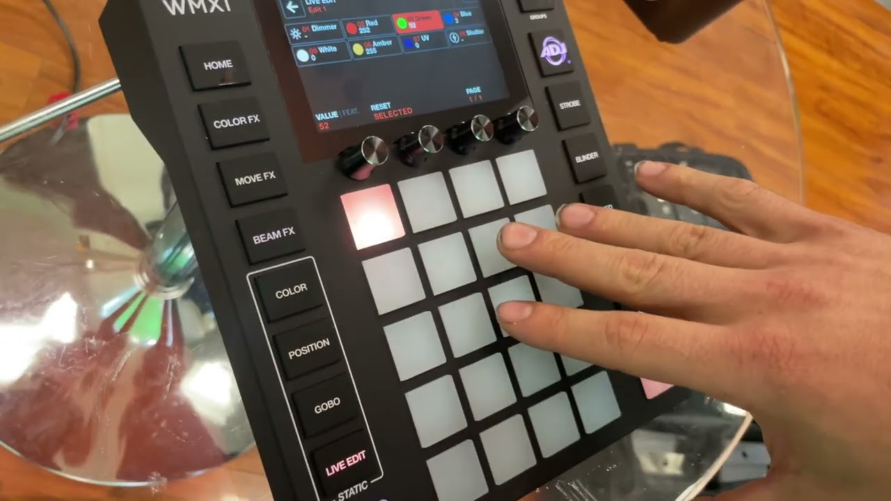 ADJ WMX1 Tutorial: Creating your first Live Edit Scene! (2/3)