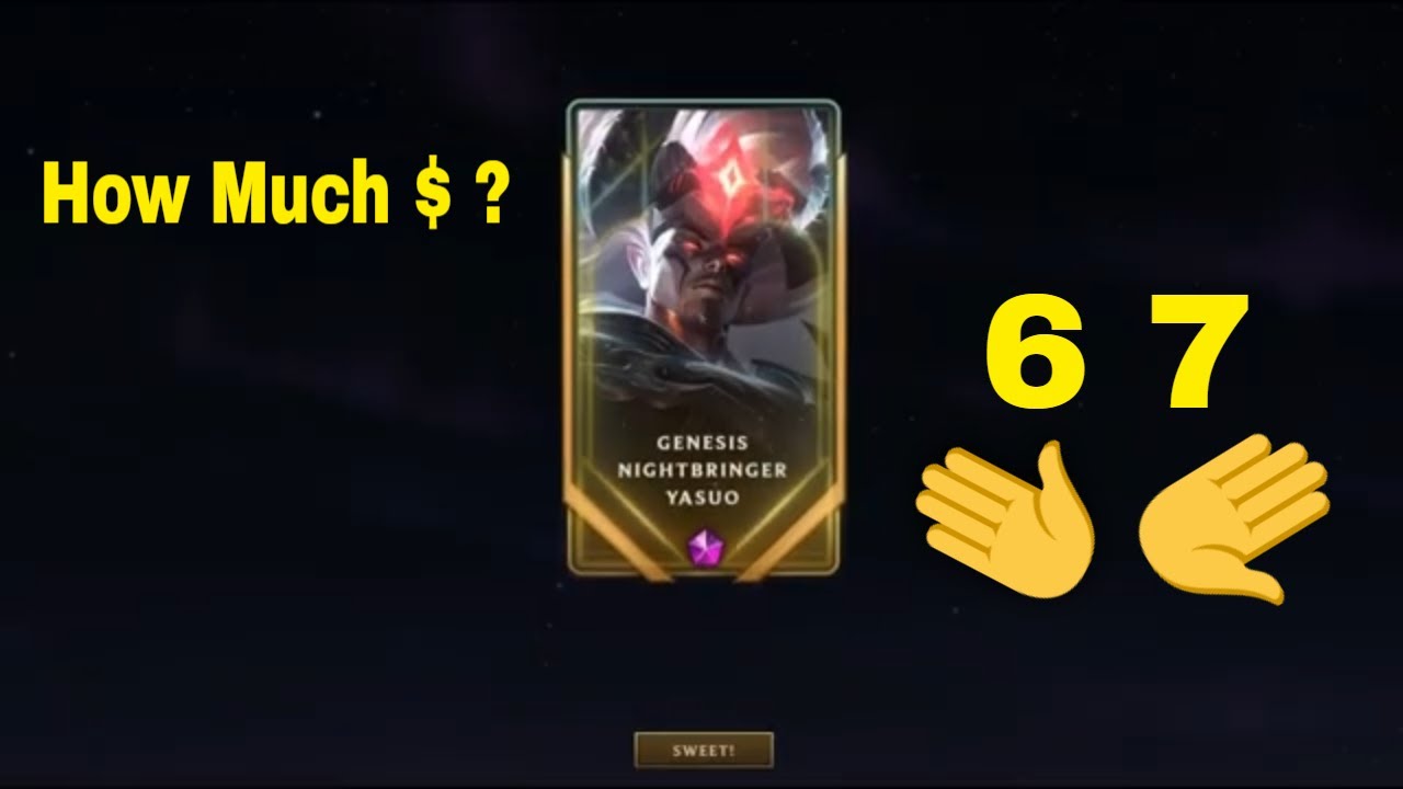 Yasuo's $200 Skin Genesis Nightbringer Yasuo Last Roll?