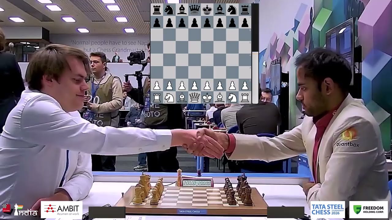 Cat with 9 lives | Matthias Bluebaum vs Arjun Erigaisi | Tata Steel Masters 2026