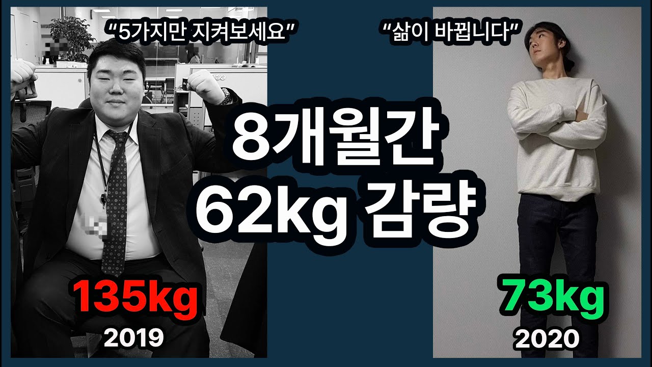 30년간 고도비만이었지만 다이어트에 성공한 구독자가 지켰던 원칙 |  전후 사진 & 식단